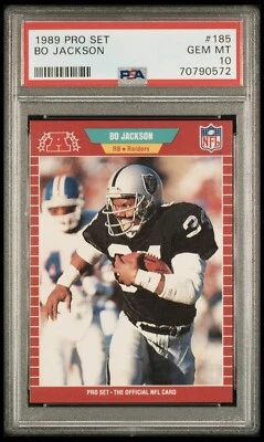 1989 Pro Set Bo Jackson #185 PSA 10 GEM MINT🔥 - Image 1 of 2