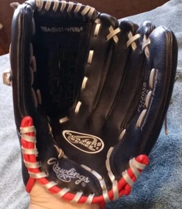 Rawlings PL120SB Left Hand Throw 12” Baseball Glove Players Series Black & Red - Picture 1 of 8