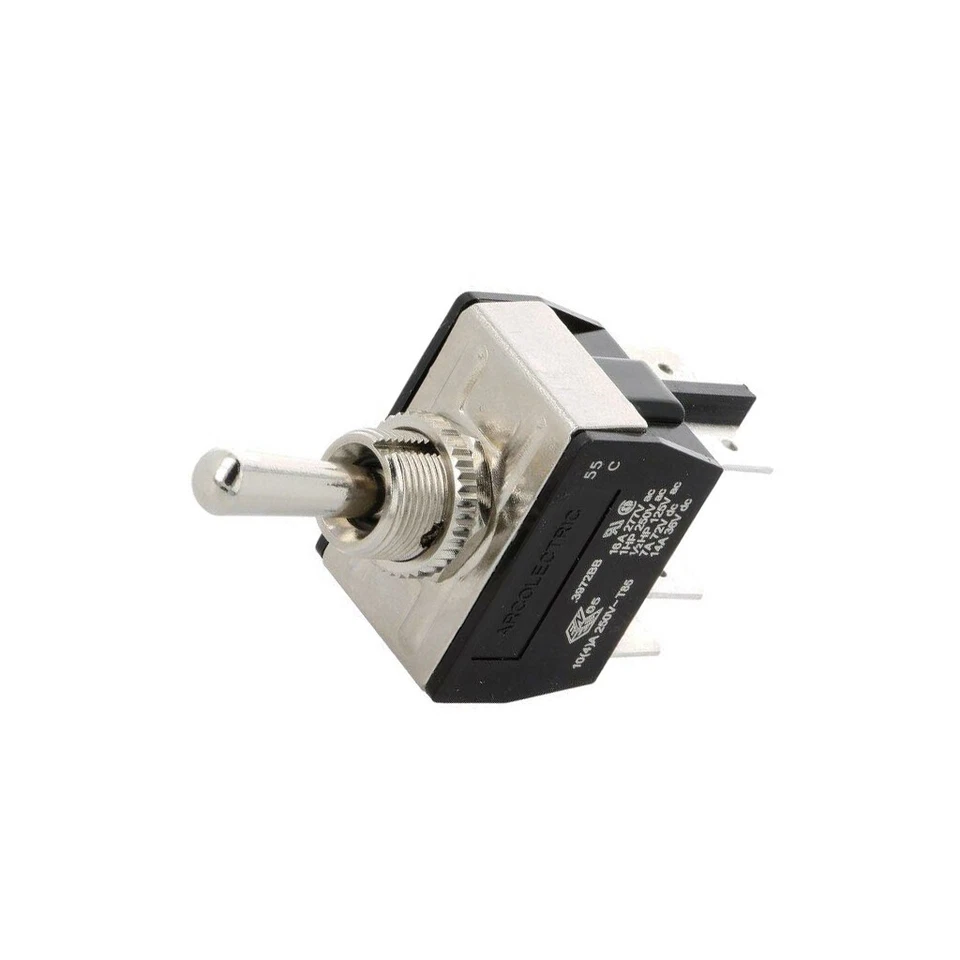 Interruptor C3972BB: interruptor de palanca Pos: 3 DP3T (ON)-OFF-(ON) 16A/250VAC BULGIN Foto 1 de 1