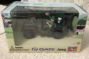 Gate BEETLE BAILEY IN JEEP ADVENTURES Collectible 1:32 - RARE, New in Box - Picture 1 of 9