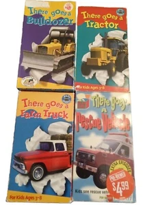 VHS There Goes A...Bulldozer, Tractor, Farm Truck, Rescue, Police, Spaceship - Picture 1 of 14