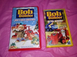 Bob The Builder Bob's White Christmas and Bob to the Rescue VHS lot of 2 tapes - Picture 1 of 3