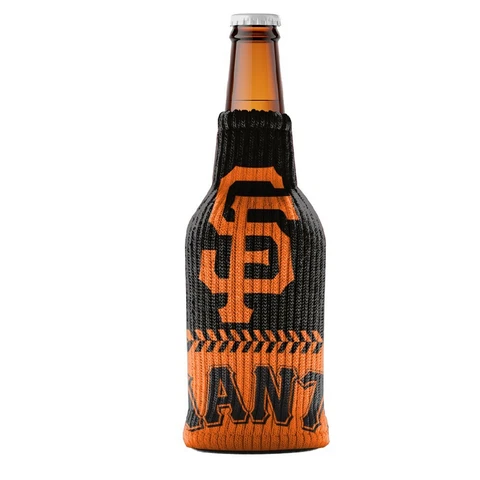 Giants Knit Cooler - Fits almost any bottle - San Francisco SF MLB Wincraft Cover