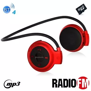 zr Cuffie auricolari sport headset Bluetooth Radio FM Mp3 MicroSD headphone tele - Imagen 1 de 12