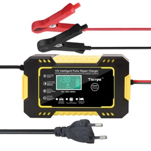 Car Battery Charger LCD Display Smart Automatic Pulse Repair Lead-acid Battery - Picture 1 of 5