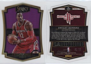 2015-16 Panini Select Premier Level Die-Cut Purple Prizm /99 Dwight Howard #123