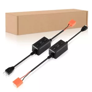 Pair H7 LED Headlight Canbus Error Free Anti Flicker Resistor Canceller Decoder - Foto 1 di 12