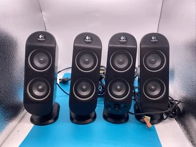 Logitech X-230 Computer Pulsante di Alimentazione Anteriore Principale Controllo Volume Altoparlanti Set di 4 - Immagine 1 di 4