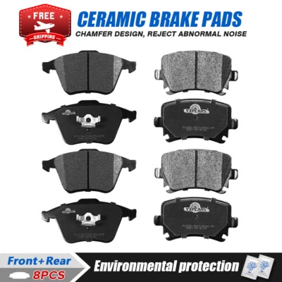Front & Rear Ceramic Disc Brake Pads for 2005 -2007 2008 2009 Audi A4 Quattro - Image 1 of 4