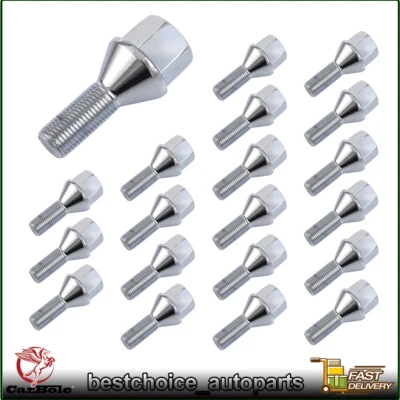 20x pernos de rueda M12x1,25 para Jeep Compass Cherokee Dodge Dart 2017-2019 2,4 L Foto 1 de 4