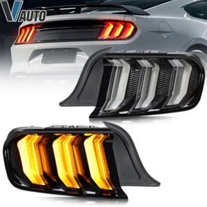 Luces traseras LED secuenciales ámbar/rojo para Ford Mustang 15-22 5 modos - Imagen 1 de 17