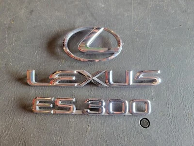 🔥1995 1996 LEXUS ES300 TRASERO CROMO EMBLEMA LOGOTIPO INSIGNIA OEM 95 96 JUEGO COMPLETO  Foto 1 de 4