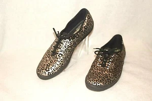 KEDS  Oxford Loafers Shoes Canvas Pewter & Black Floral  Sz 8 * XLNT - Picture 1 of 5