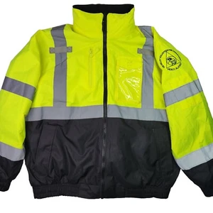 Radians Radwear Class 3 Type R High Visibility Fleece Lined Heavy Duty Jacket M - Picture 1 of 24