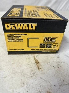 Dewalt 1 in. x 1 in. x 16 Gauge Galvanized Wide Crown Staple DW16S2-25GAL A3. - Picture 1 of 5