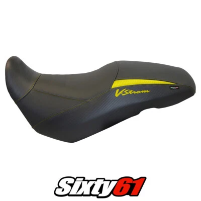 Cubierta de asiento Tappezzeria amarillo negro Suzuki VStrom 650 2017-2021 2022 2023 2024 Foto 1 de 4