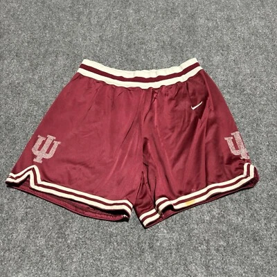 印第安纳州印第安纳州篮球短裤男式 XL 红色耐克美国制造 7 英寸内缝成人 * — 第 1/4 张图片