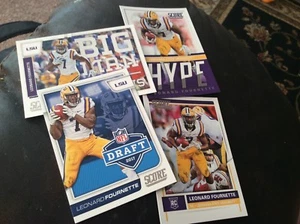 Leonard Fournette 2017 Score base RC & 3 insert cards Draft Big Man Hype Bucs - Picture 1 of 1