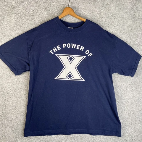 Xavier University Musketeers XU NCAA Cotton T-Shirt XL The Power of X Cover