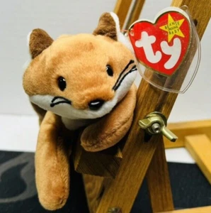 1996 Ty Beanie Baby Babies 4th Gen Sly the White Belly Fox 8" Buy 3 get 1 free - Picture 1 of 6
