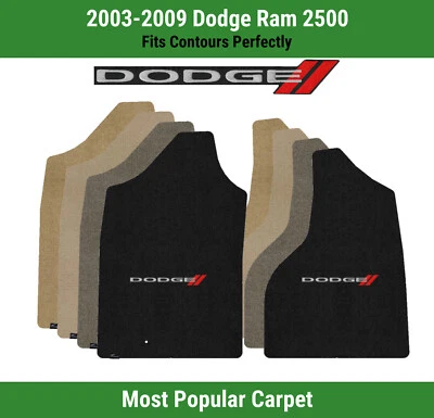 Alfombrillas delanteras Lloyd Ultimat para Dodge Ram 2500 '03-09 con Dodge Word y rayas Foto 1 de 4