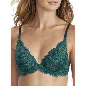 B.tempt'd by Wacoal Ciao Bella Plunge Contour Green Bra L110427  Size 34D - Picture 1 of 2