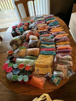 Lote de hilo de alfombra de gancho de cierre #4 Foto 1 de 4