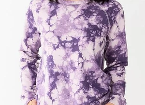 Sonoma Purple Tie Dye Lightweight Sweatshirt NWT Sz XXL Raglan Sleeve Gr8 Gift - Picture 1 of 7