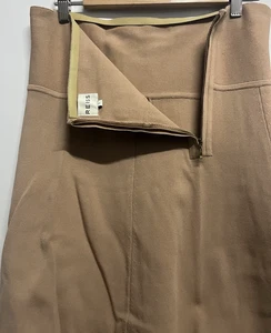Reiss Skirt Women's Large Brown Zipper 30"-Waist Flow 25"-Long Casual Bottom - Picture 1 of 13