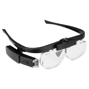 Adjustable LED Light Magnifying Glass Hands-Free Rechargeable Magnifier C - Picture 1 of 15