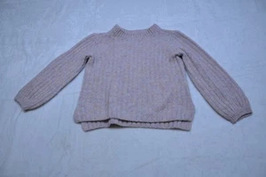 Oshkosh Sweater Girls 4T Pink Purple Ribbed Knit Pullover Crewneck Soft Toddler - Picture 1 of 7