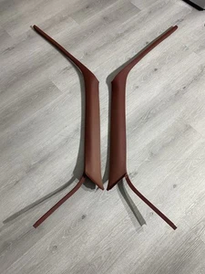 88-94 Chevy GMC OBS Truck SUV C/K A Pillar Trim Moldings Red Burgundy PAIR ⚡️ - Picture 1 of 6