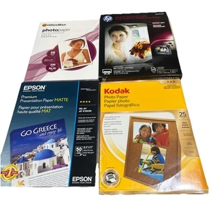Mixed Lot Of Photo Paper 8.5" x 11" Gloss & Matte Premium 2 Sealed 2 Open - Picture 1 of 14