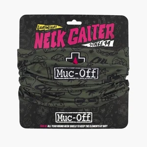 Muc-Off Lightweight Moto Motorcycle Motorbike Neck Gaiter Punk Green - Picture 1 of 6
