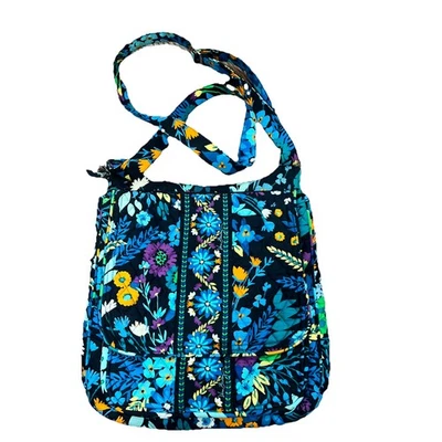 Bandolera Vera Bradley Mailbag - Indigo Pop - Azul Marino Floral Foto 1 de 4