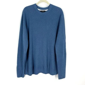 Suéter Ted Baker Sett Texturizado Cuello Redondo Azul Para Hombre XL NUEVO - Imagen 1 de 9