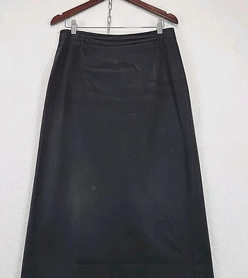 Falda lápiz larga negra vintage GAP Y2K para mujer talla 8 clásica diseñadora gótica boho Foto 1 de 4