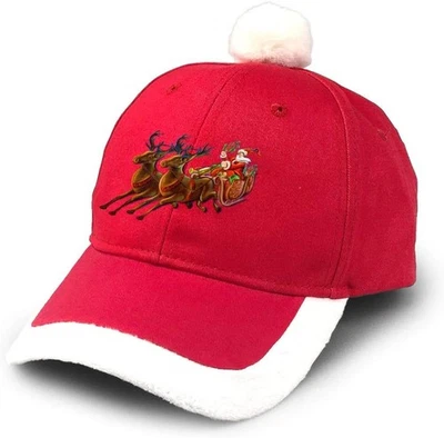 KKMKSHHG Merry Christmas Hat Unisex Adult One Size, Santa Claus and Reindeer  - Image 1 of 4