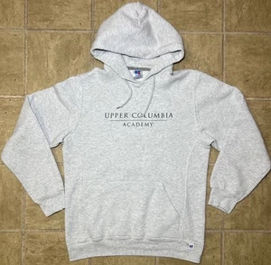 Sudadera con capucha gris mediana Russel atlética Upper Columbia Academy High School para hombre - Imagen 1 de 10