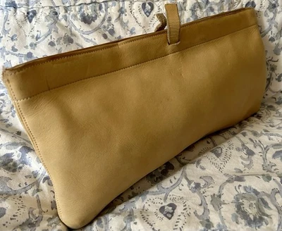 vtg 70S COACH BONNIE CASHIN PRE CREED TAN Clutch Handbag Purse rare 12”x”5 - Image 1 of 4