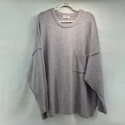 Zenana 1XL lavender women’s oversized sweater. - Image 1 of 4