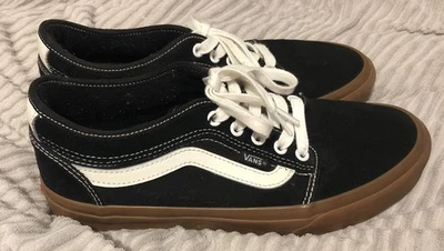 Mens Vans Chukka Low Sidestripe Skate Shoes Black/Gum - Size US 8 - Image 1 of 4