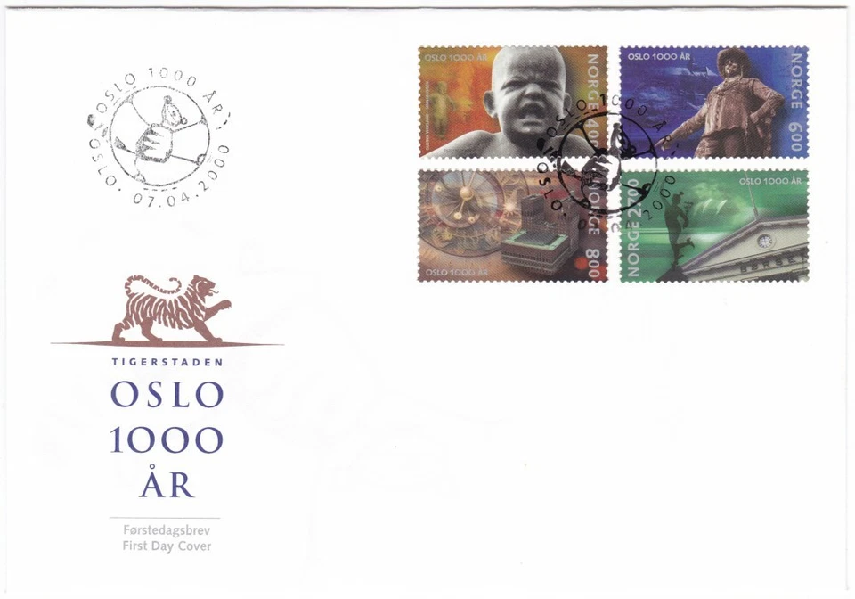 Norway FDC 2000,  Oslo 1000 years, mint - Image 1 of 1