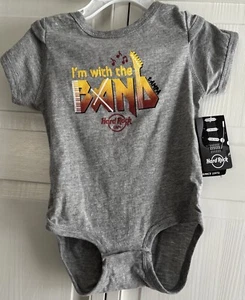 Hard Rock Tampa 12-18M grigio manica corta pezzo unico - Foto 1 di 4