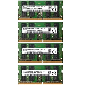 Hynix 64GB 4X16GB DDR4 PC4-21300 2666MHz Laptop SODIMM Memory Ram HMA82GS6CJR8N - Picture 1 of 6