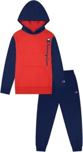 Champion Boys Size 4 Two Piece Hoodie and Fleece Pants Sweat Jogger Set NEW - Picture 1 of 5