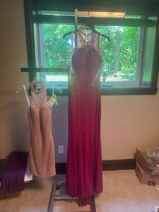 Precious Formals Magenta Jersey Pageant Gala Gown Dress sz 4 NWT SALE! - Picture 1 of 5