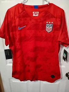 Nike Team USA 2019-20 Away Red Soccer Jersey AJ4397-688 Women's Size Slim Small - Picture 1 of 17