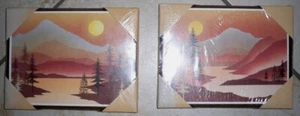 Set of 2: Vintage SOROKA Sales Scenic Mountain Nature Art Prints USA Decor Rare - Picture 1 of 2