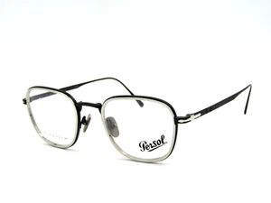 Persol PO 5007VT Eyeglasses Frame, 8012 Black / Silver, 47-21-145 (READ) #ATL206 - Picture 1 of 10